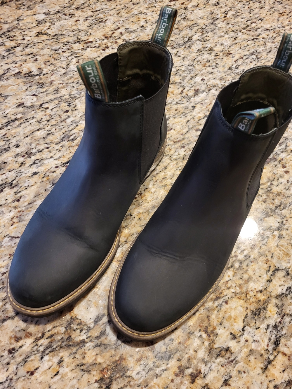 Barbour Farsley Chelsea Black Leather Chukka Boots